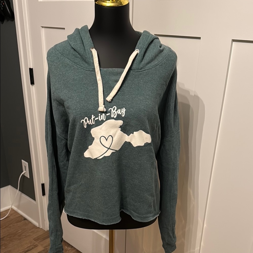 MV Sport Teal Hoodie with White Graphic